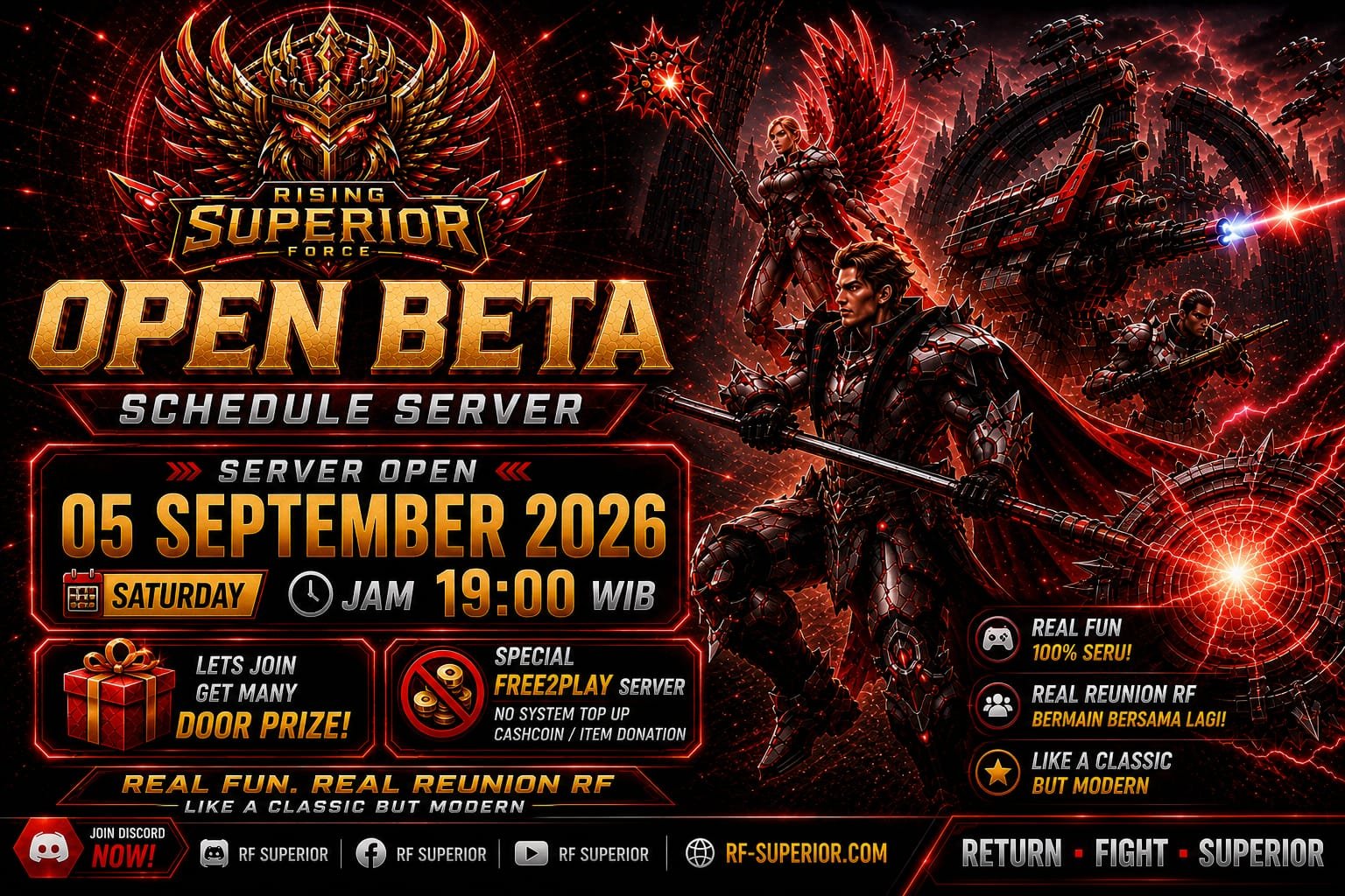 OPEN BETA SCEDHULE